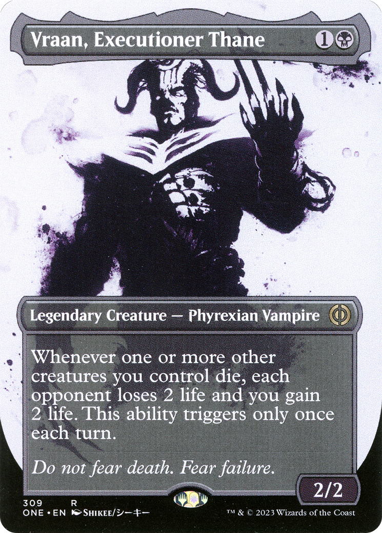 Vraan, Executioner Thane (Borderless Ichor) [Phyrexia: All Will Be One] | Anubis Games and Hobby