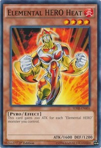 Elemental HERO Heat [Structure Deck: HERO Strike] [SDHS-EN005] | Anubis Games and Hobby