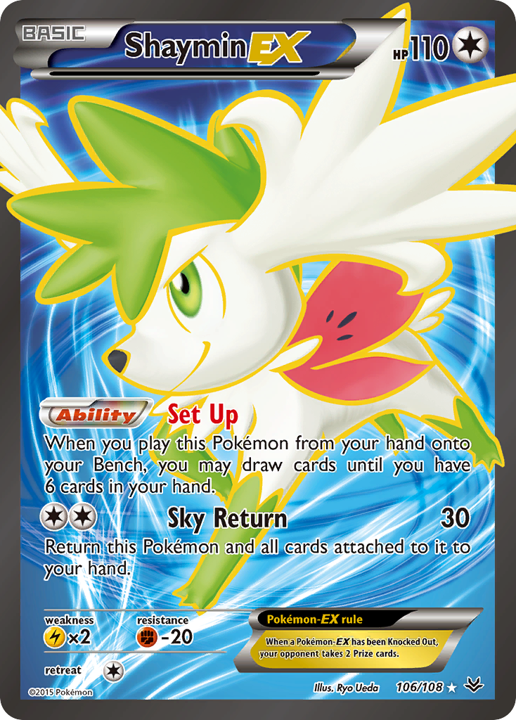 Shaymin EX (106/108) [XY: Roaring Skies] | Anubis Games and Hobby