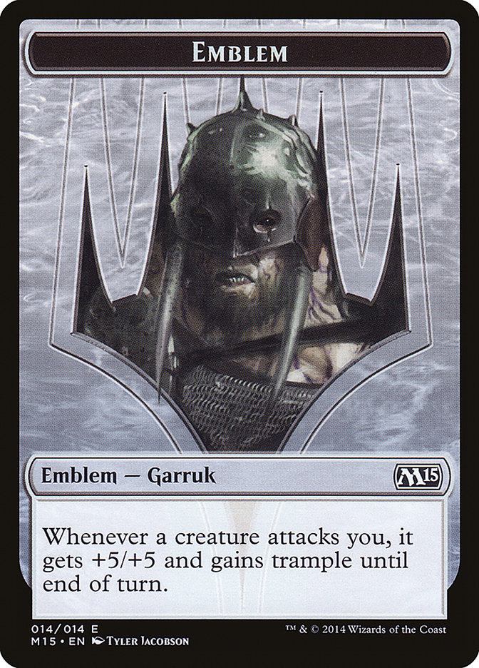 Garruk, Apex Predator Emblem [Magic 2015 Tokens] | Anubis Games and Hobby