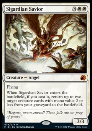 Sigardian Savior (Promo Pack) [Innistrad: Midnight Hunt Promos] | Anubis Games and Hobby