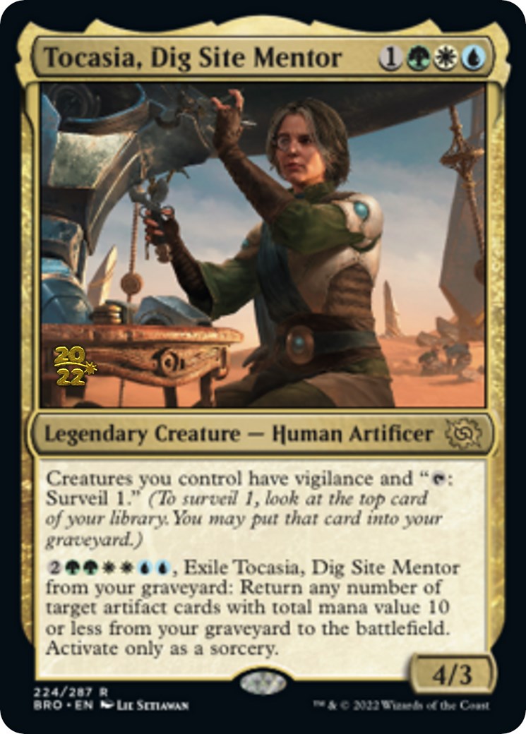 Tocasia, Dig Site Mentor [The Brothers' War Prerelease Promos] | Anubis Games and Hobby