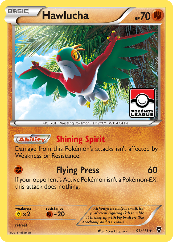 Hawlucha (63/111) [XY: Furious Fists] | Anubis Games and Hobby