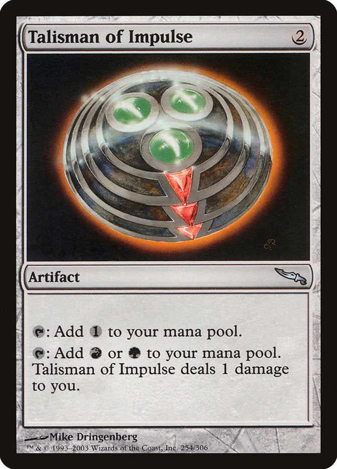 Talisman of Impulse [Mirrodin] | Anubis Games and Hobby