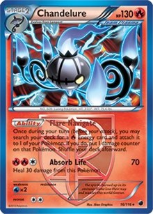 Chandelure (16/116) (Theme Deck Exclusive) [Black & White: Plasma Freeze] | Anubis Games and Hobby