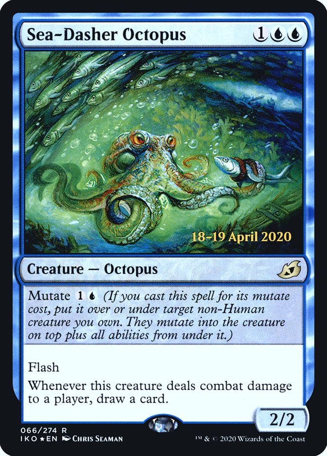 Sea-Dasher Octopus [Ikoria: Lair of Behemoths Prerelease Promos] | Anubis Games and Hobby
