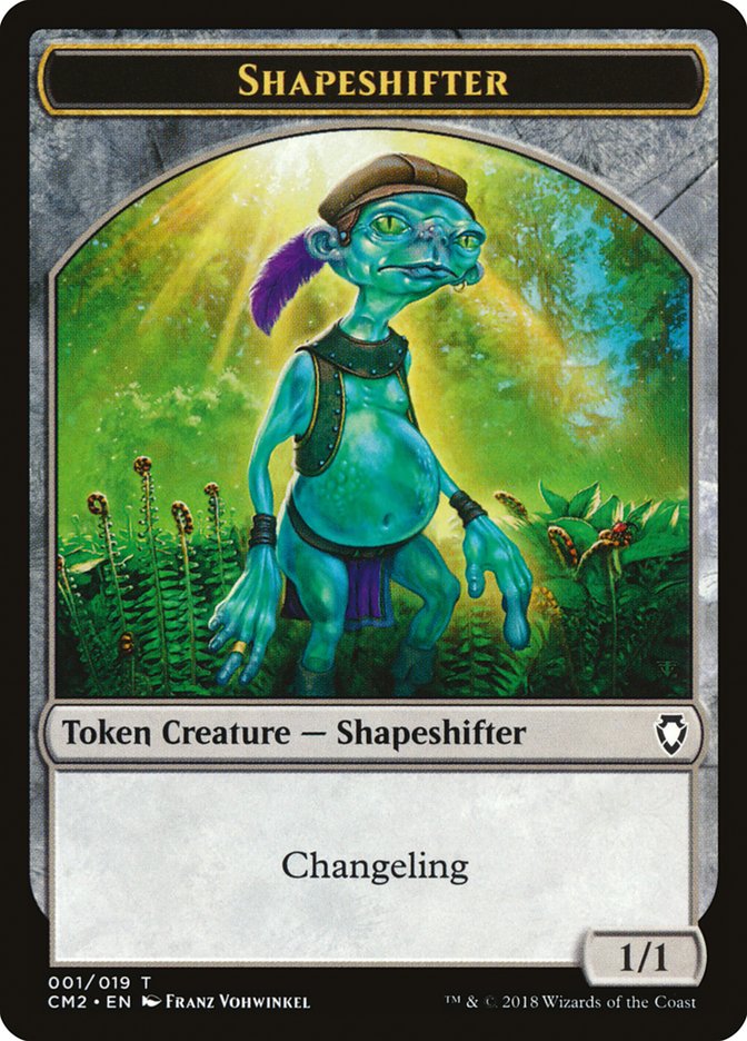 Shapeshifter Token [Commander Anthology Volume II Tokens] | Anubis Games and Hobby