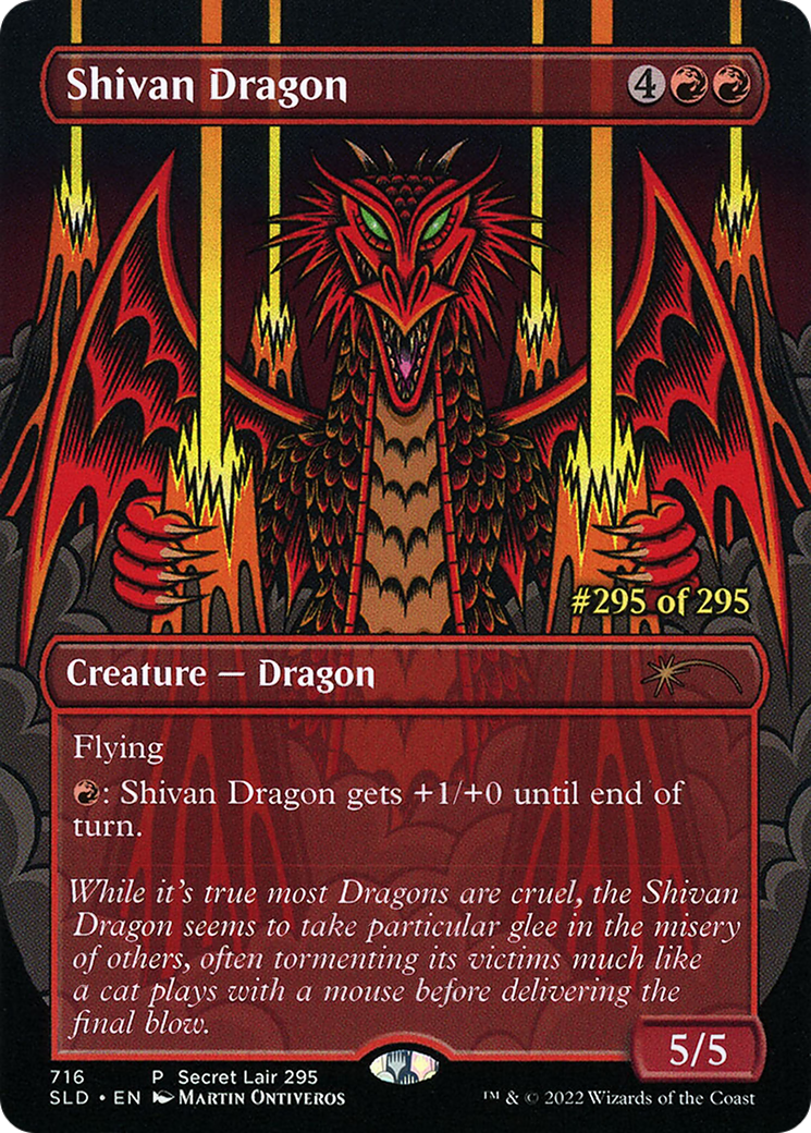 Shivan Dragon (Serialized) [Secret Lair Drop Promos] | Anubis Games and Hobby