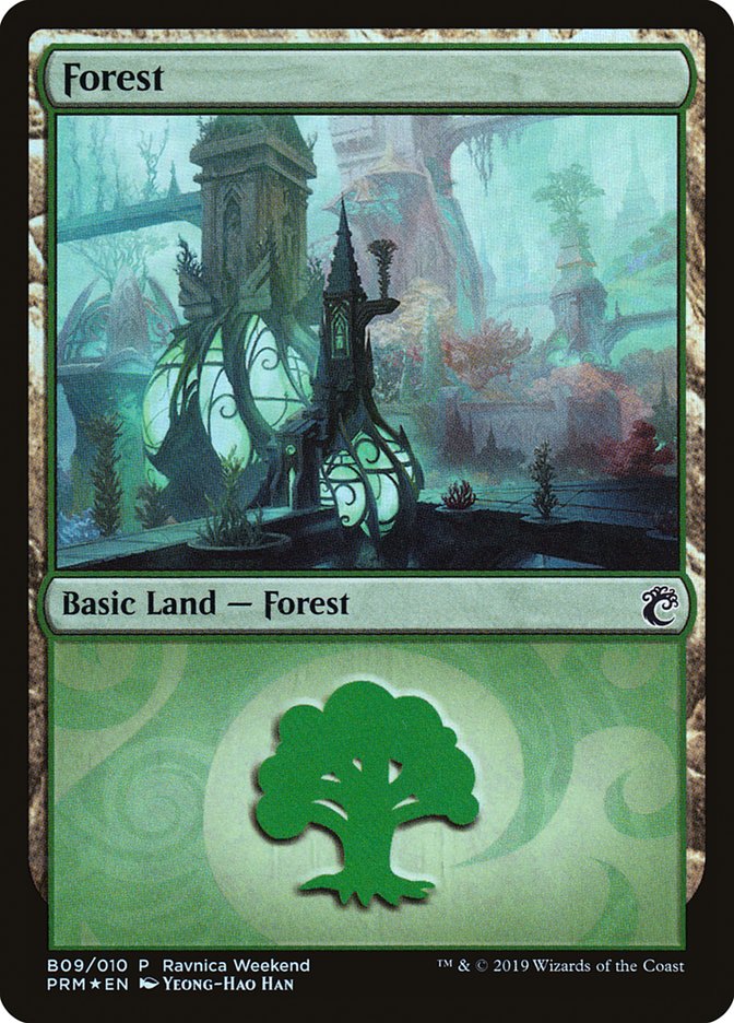 Forest (B09) [Ravnica Allegiance Guild Kit] | Anubis Games and Hobby