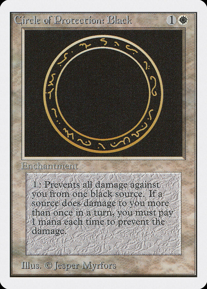 Circle of Protection: Black [Unlimited Edition] | Anubis Games and Hobby