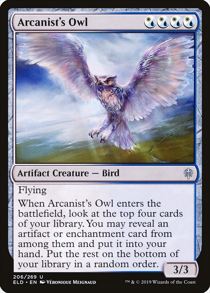 Arcanist's Owl [Throne of Eldraine] | Anubis Games and Hobby