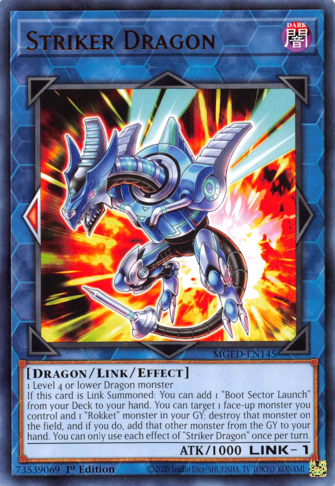 Striker Dragon [MGED-EN145] Rare | Anubis Games and Hobby