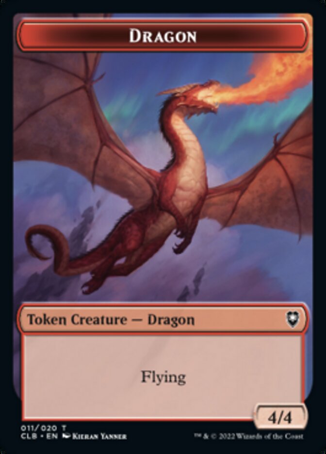 Dragon Token [Commander Legends: Battle for Baldur's Gate Tokens] | Anubis Games and Hobby