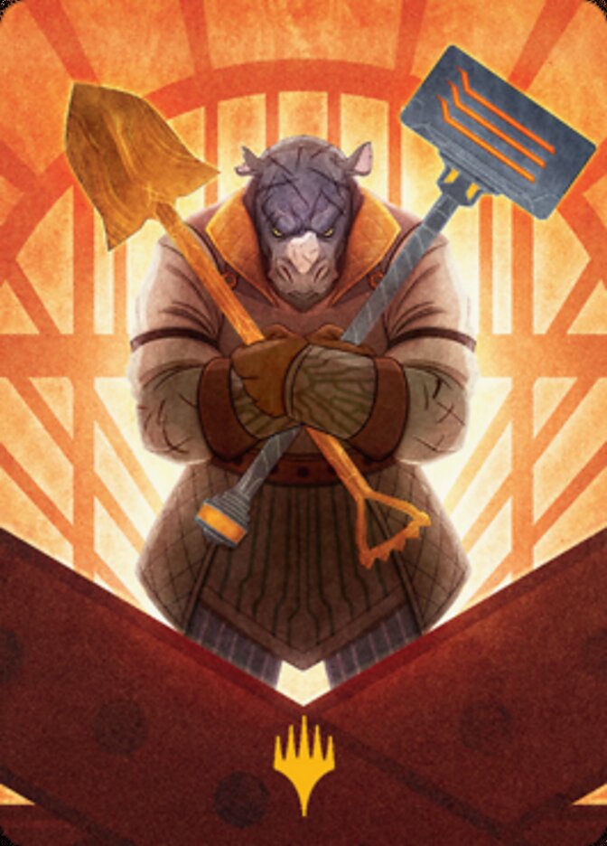 Mr. Orfeo, the Boulder Art Card (Gold-Stamped Signature) [Streets of New Capenna Art Series] | Anubis Games and Hobby