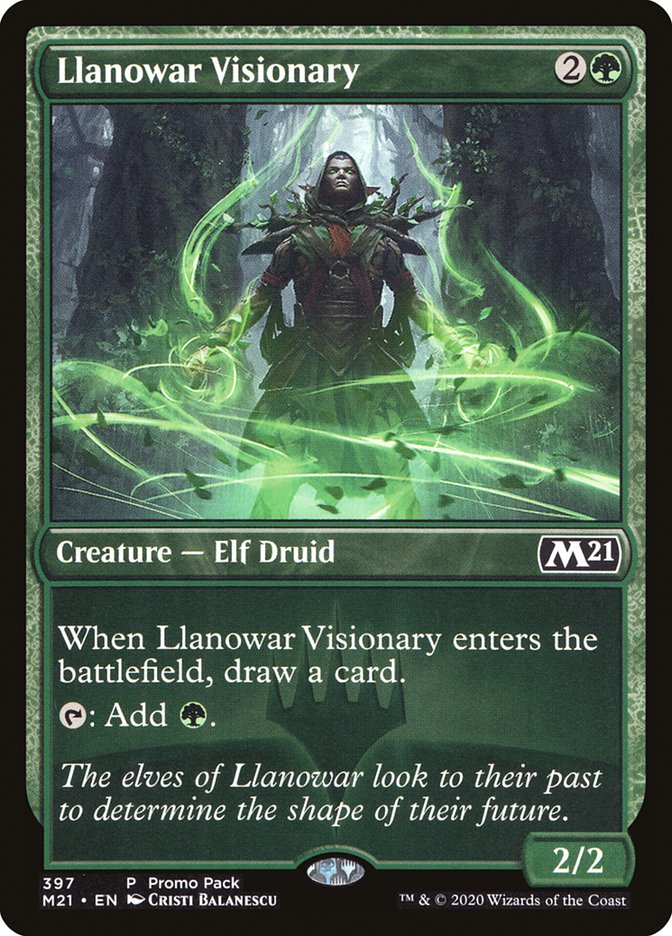 Llanowar Visionary (Promo Pack) [Core Set 2021 Promos] | Anubis Games and Hobby