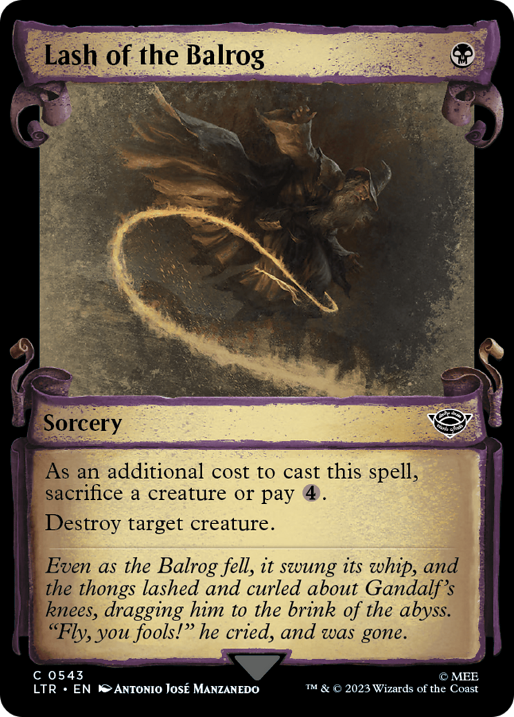 Lash of the Balrog [The Lord of the Rings: Tales of Middle-Earth Showcase Scrolls] | Anubis Games and Hobby