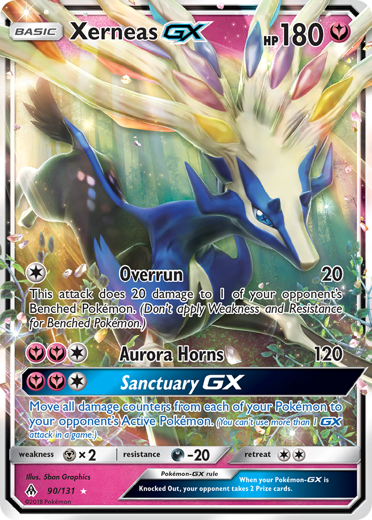 Xerneas GX (90/131) [Sun & Moon: Forbidden Light] | Anubis Games and Hobby