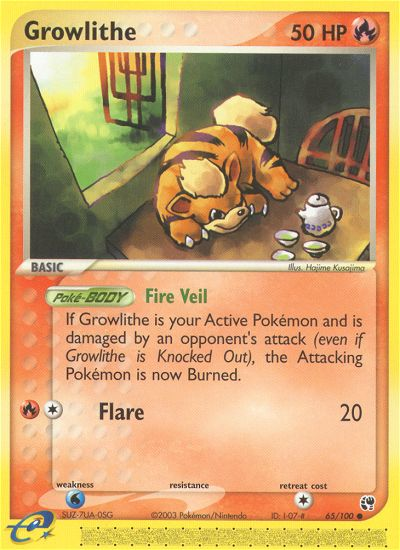 Growlithe (65/100) [EX: Sandstorm] | Anubis Games and Hobby