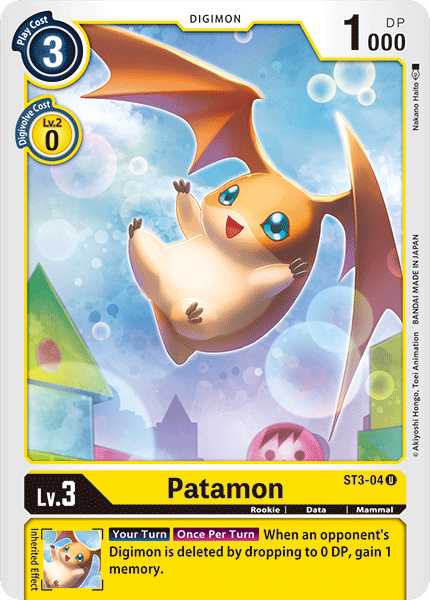 Patamon [ST3-04] [Starter Deck: Heaven's Yellow] | Anubis Games and Hobby