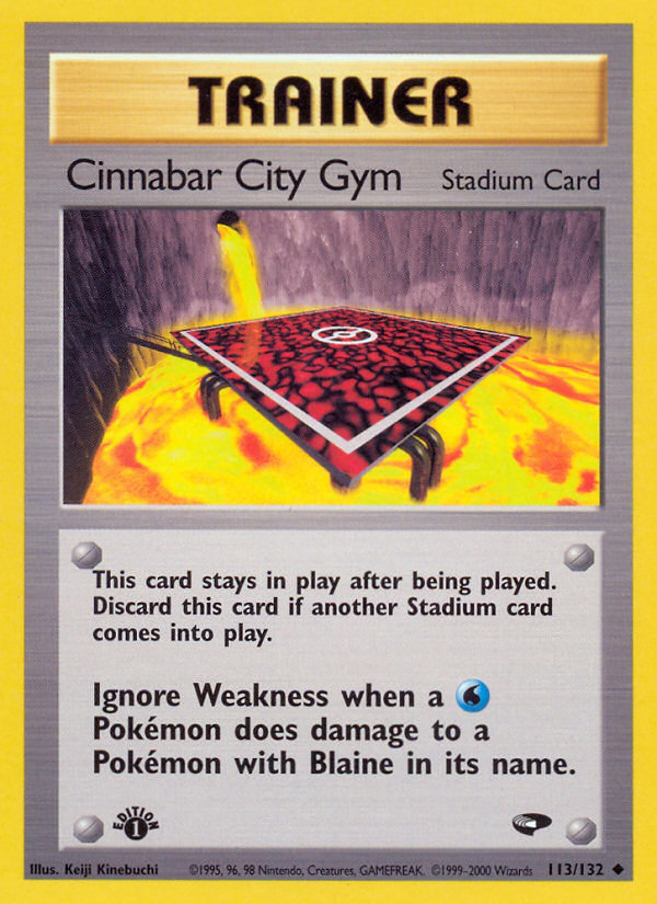 Cinnabar City Gym (113/132) [Gym Challenge 1st Edition] | Anubis Games and Hobby