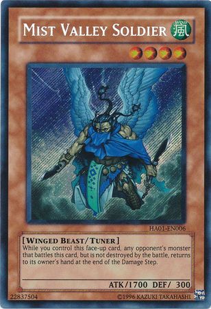 Mist Valley Soldier [HA01-EN006] Secret Rare | Anubis Games and Hobby