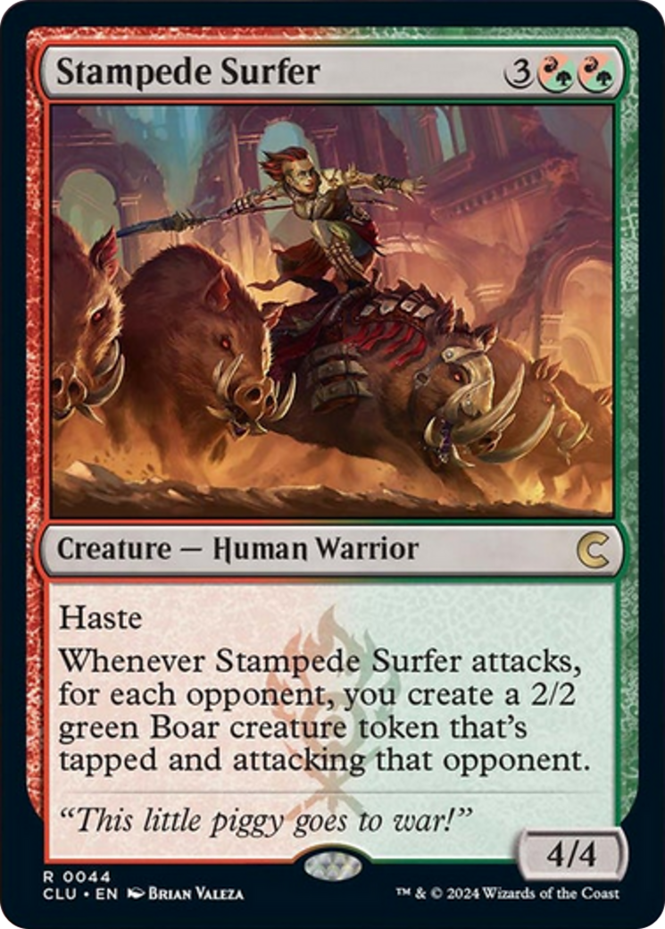 Stampede Surfer [Ravnica: Clue Edition] | Anubis Games and Hobby