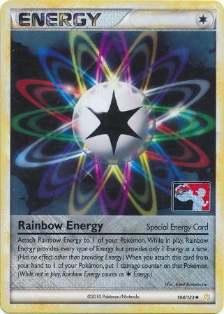 Rainbow Energy (104/123) (League Promo) [HeartGold & SoulSilver: Base Set] | Anubis Games and Hobby