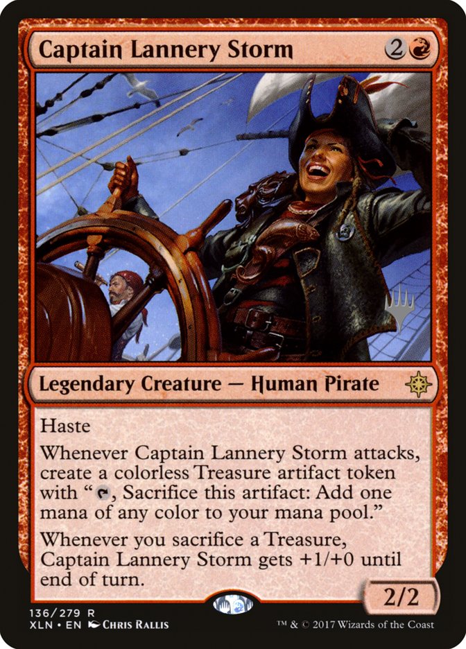 Captain Lannery Storm (Promo Pack) [Ixalan Promos] | Anubis Games and Hobby