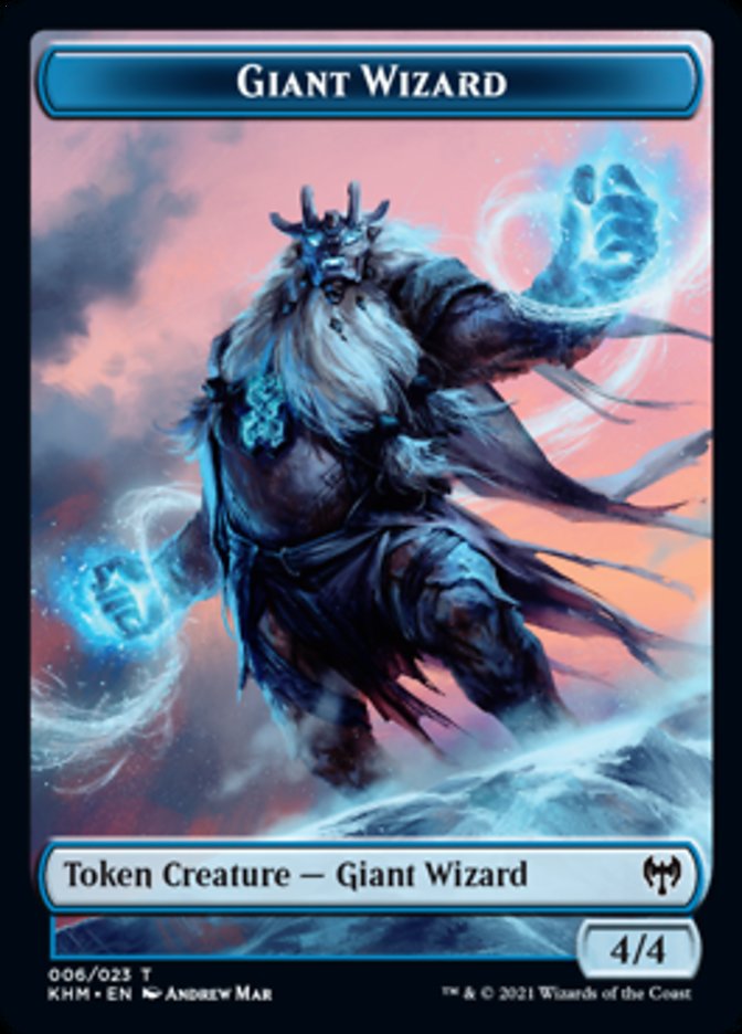 Giant Wizard Token [Kaldheim Tokens] | Anubis Games and Hobby