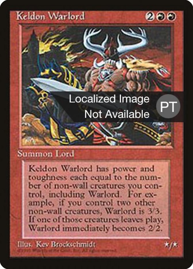 Keldon Warlord [Fourth Edition (Foreign Black Border)] | Anubis Games and Hobby