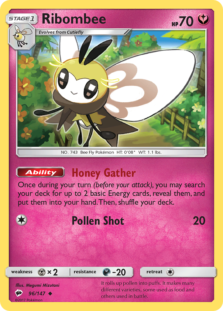 Ribombee (96/147) [Sun & Moon: Burning Shadows] | Anubis Games and Hobby