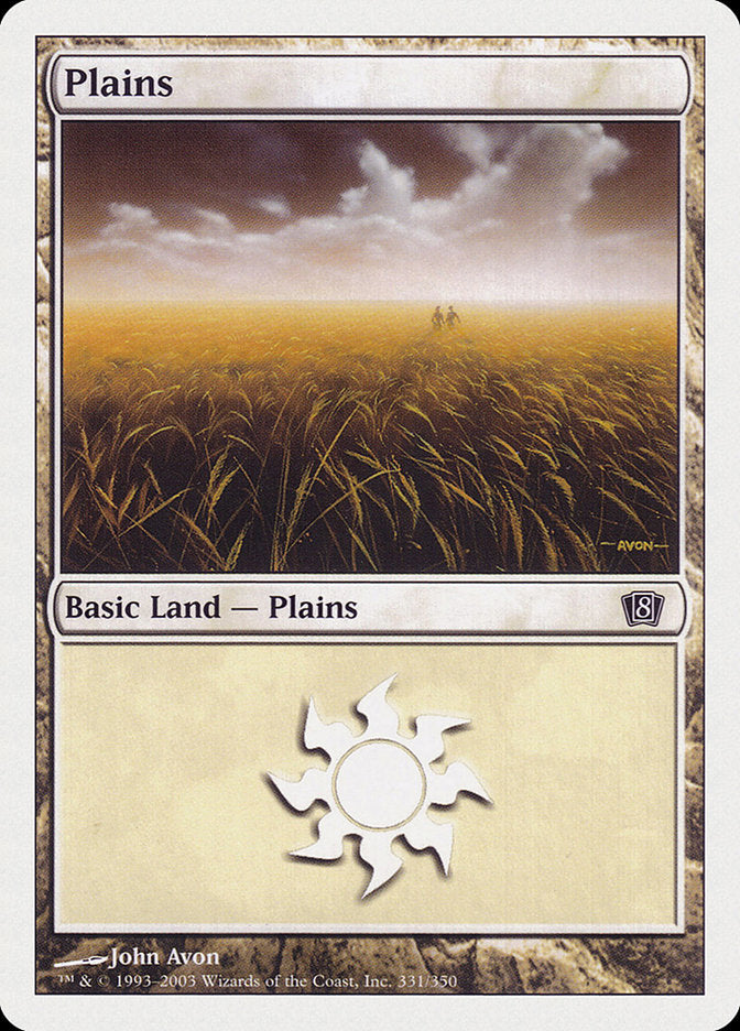 Plains (331) [Eighth Edition] | Anubis Games and Hobby