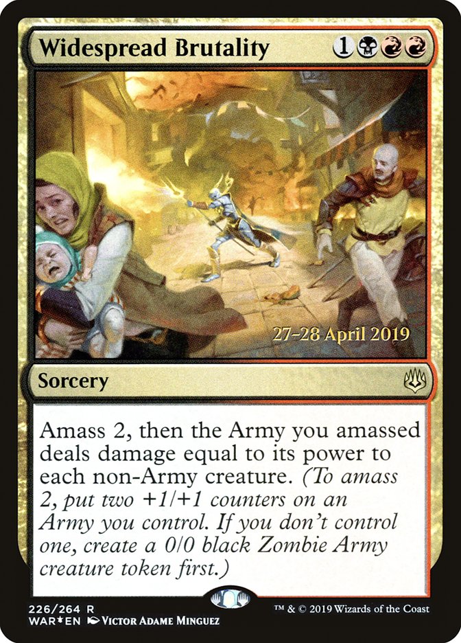 Widespread Brutality [War of the Spark Prerelease Promos] | Anubis Games and Hobby