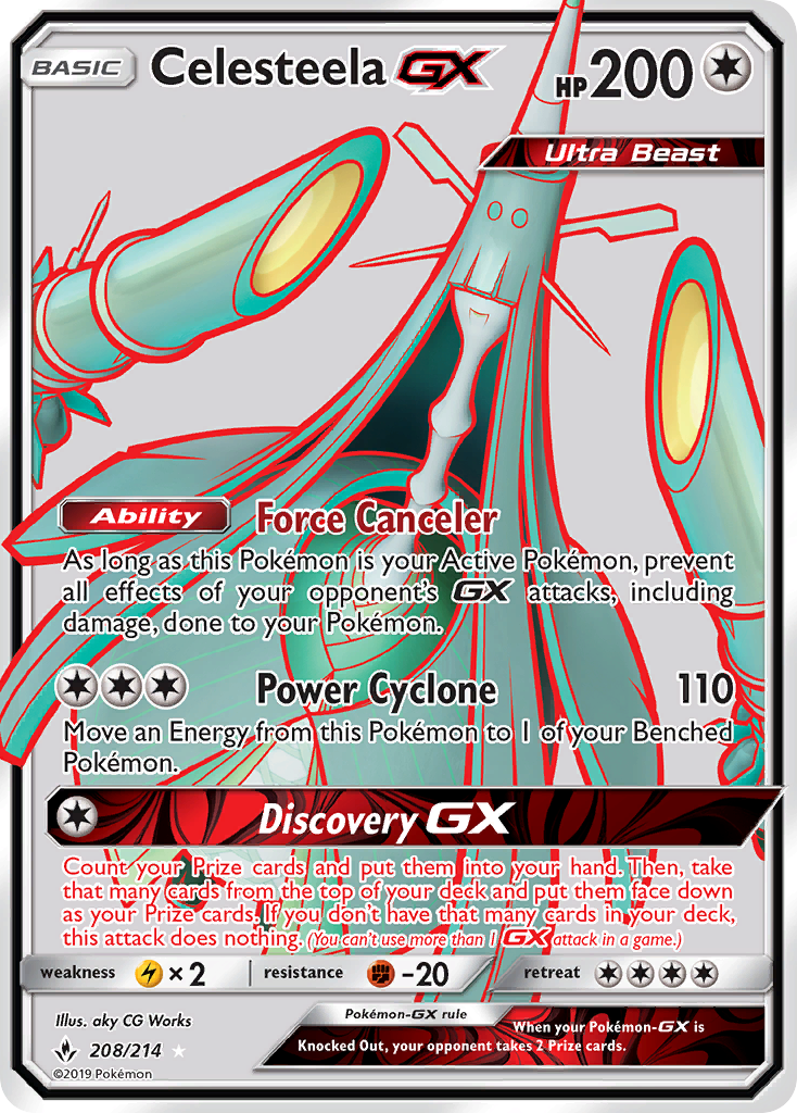 Celesteela GX (208/214) [Sun & Moon: Unbroken Bonds] | Anubis Games and Hobby