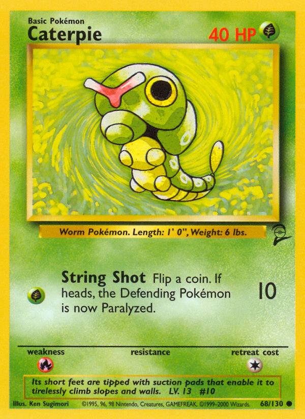 Caterpie (68/130) [Base Set 2] | Anubis Games and Hobby
