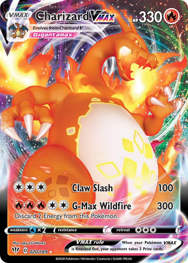 Charizard VMAX (020/189) [Sword & Shield: Darkness Ablaze] | Anubis Games and Hobby