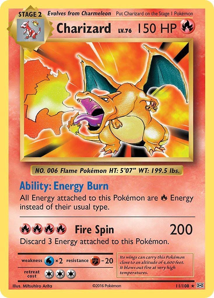 Charizard (11/108) [XY: Evolutions] | Anubis Games and Hobby