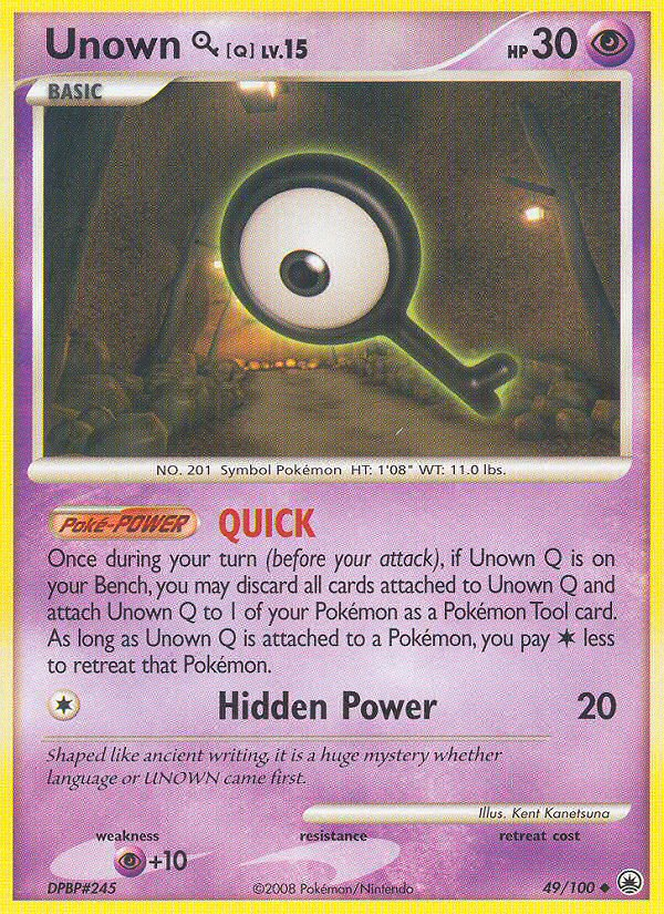 Unown Q (49/100) [Diamond & Pearl: Majestic Dawn] | Anubis Games and Hobby