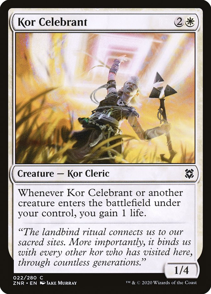 Kor Celebrant [Zendikar Rising] | Anubis Games and Hobby