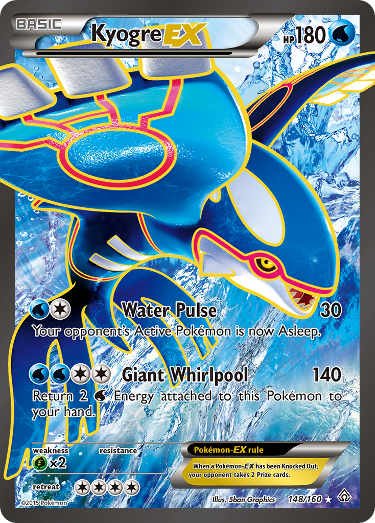 Kyogre EX (148/160) [XY: Primal Clash] | Anubis Games and Hobby