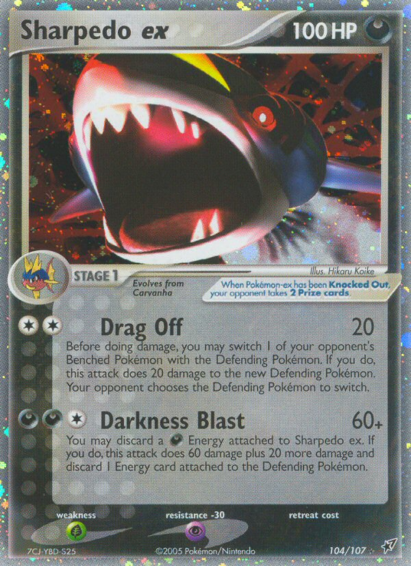 Sharpedo ex (104/107) [EX: Deoxys] | Anubis Games and Hobby