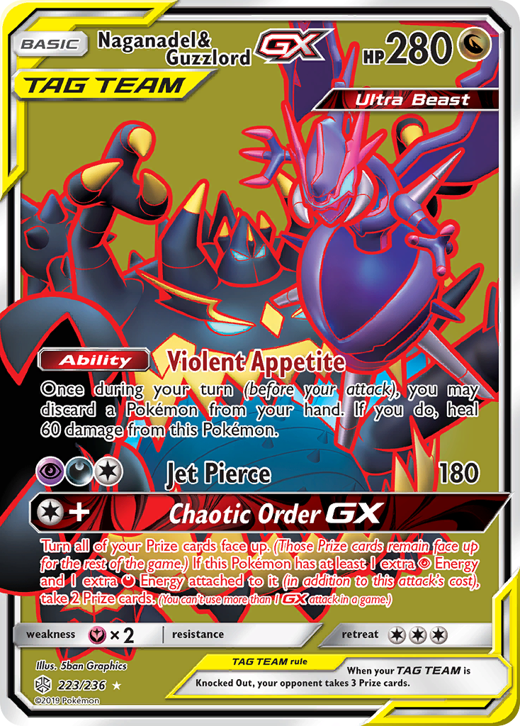 Naganadel & Guzzlord GX (223/236) [Sun & Moon: Cosmic Eclipse] | Anubis Games and Hobby