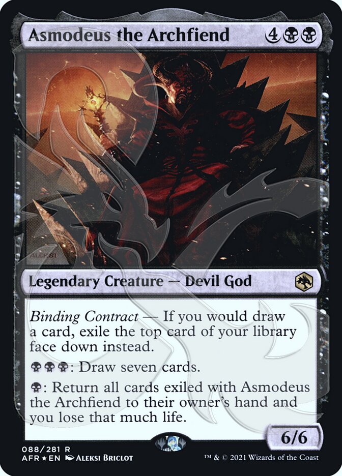 Asmodeus the Archfiend (Ampersand Promo) [Dungeons & Dragons: Adventures in the Forgotten Realms Promos] | Anubis Games and Hobby