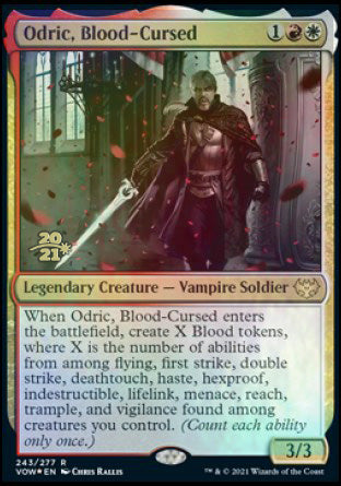 Odric, Blood-Cursed [Innistrad: Crimson Vow Prerelease Promos] | Anubis Games and Hobby