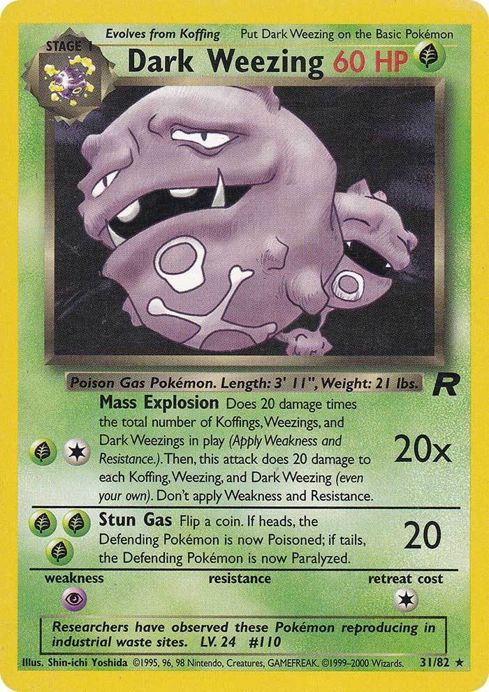 Dark Weezing (31/82) [Team Rocket Unlimited] | Anubis Games and Hobby