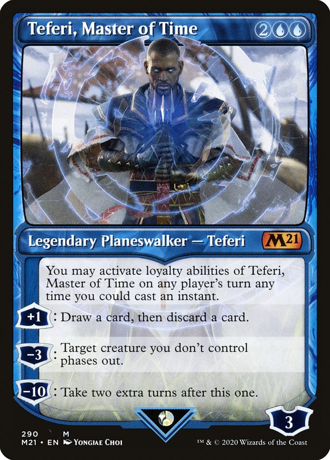 Teferi, Master of Time (Showcase) (290) [Core Set 2021] | Anubis Games and Hobby