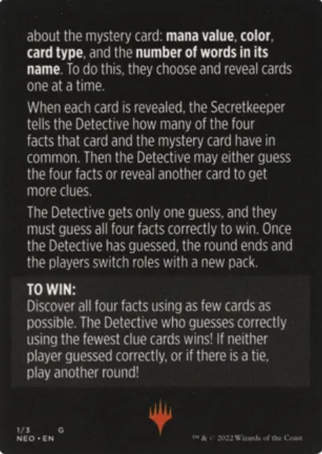 Booster Sleuth (Magic Minigame) [Kamigawa: Neon Dynasty Minigame] | Anubis Games and Hobby