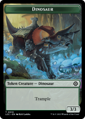 Elephant // Dinosaur (0010) Double-Sided Token [The Lost Caverns of Ixalan Commander Tokens] | Anubis Games and Hobby