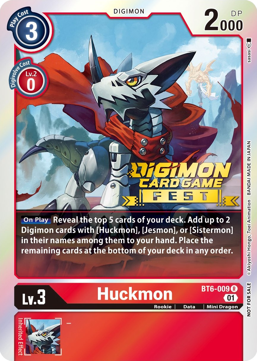 Huckmon [BT6-009] (Digimon Card Game Fest 2022) [Double Diamond Promos] | Anubis Games and Hobby