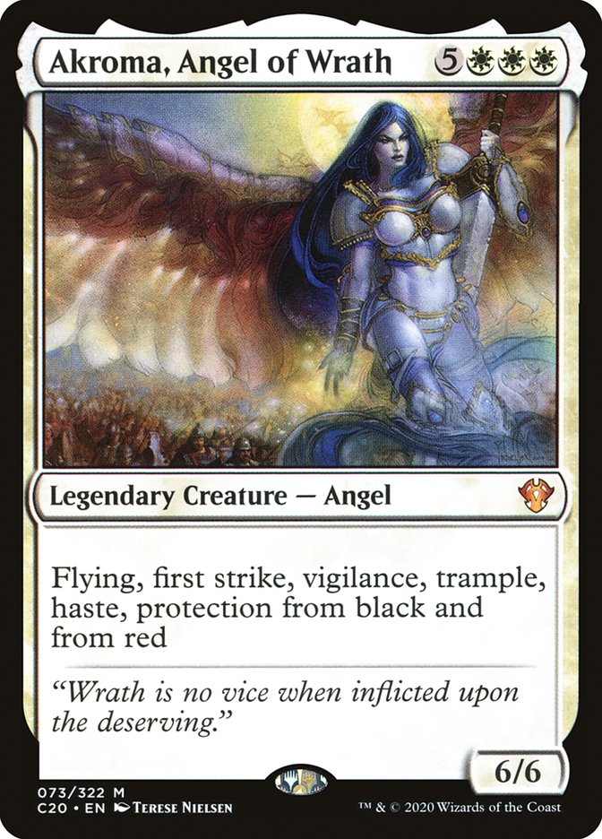 Akroma, Angel of Wrath [Commander 2020] | Anubis Games and Hobby